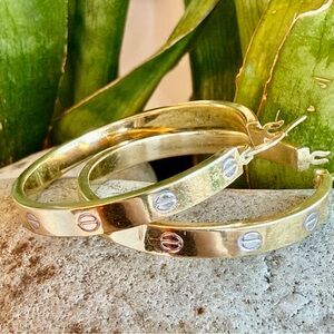 14 karat gold earrings